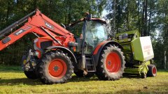 Kubota M135GX-II & Claas Variant 180 Roto Cut