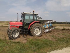 Massey Ferguson 6140 lemken opal 3 skiby obrotowy