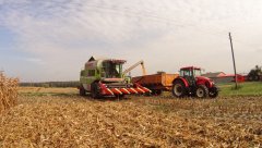 Claas Dominator 98SL Maxi + Zetor Forterra 11441 & Rolland Turbo 15