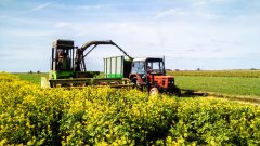 Fortschritt E281, zetor 7211 + rozrzutnik