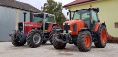 Massey Ferguson 2725 & Kubota M135GXS