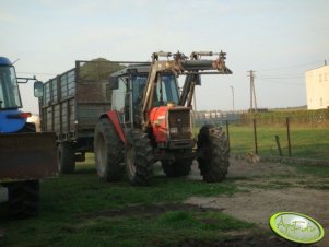 Massey Ferguson 3075 + rorzrzutnik 12 t
