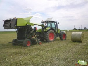 Claas Ares 657ATZ + Claas Rollant 350 RC