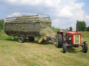 Ursus C-360 & Przyczepa Samozbierająca