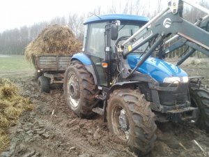 New Holland TD80D + przyczepa