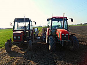 Zetor 7211 +D45 & Zetor 7341 + Rolmako 2,7 m + Poznaniak