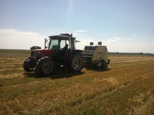 MF 6150 + Krone