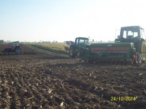 John Deere 6200 & Zestaw uprawowo-siewny & John Deere 6630 & KUHN multimaster 112 & Mf 390 & Brony