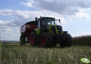 Claas Axion 820 + Horsch