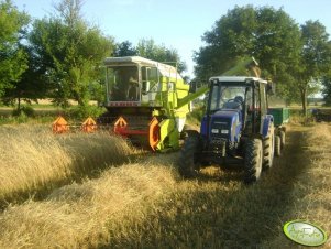 Farmtrac 70 4WD+D-47 & Claas Dominator 86