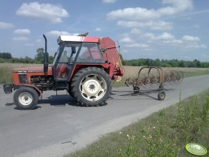 Zetor 7711 + UNIA MEWA 1.85 + Zgrabiarka