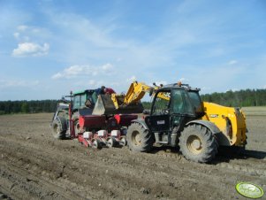 Valtra N91 & Konskilde Demeter Variosem + JCB