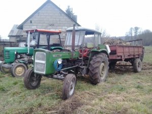 Ursus C-4011 i skrzat & Ursus C-360 i rozrzutnik