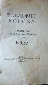 Poradnik rolniczy z 1957r