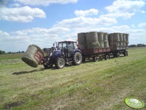 Farmtrac 675 DT + Tur Ł-104 i przyczepy