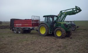 John Deere 6100RC+H310 & METAL-FACH N120/1 batalion 8t