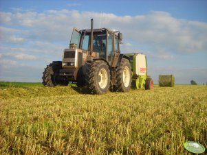 Renault 120-54 Nectra + Claas Rollant 46 Silage