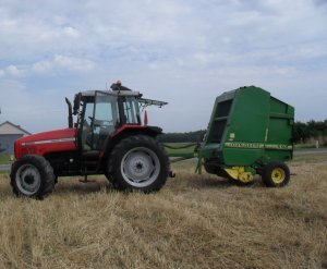 Massey Ferguson 6260 & John Deere 590