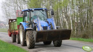 New Holland T5040 + Brzeg Tytan 7plus