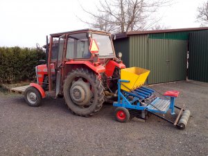 Massey Ferguson + Sadzarka do dymki