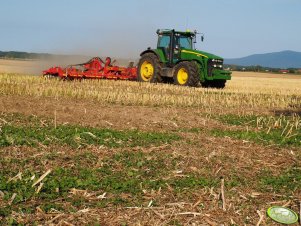 John Deere 8530 + Väderstad Carrier 820