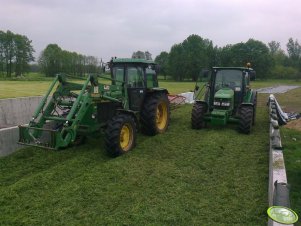 John Deere 5100R i 3050 + równarka