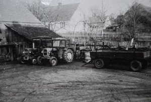 Ursus C-330 x2 oraz wóz ciągnikowy