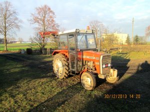 MF 255 i Ładowacz na podnośnik