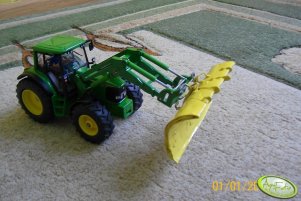 John Deere 6820 i pług do śniegu