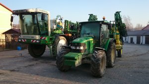 John Deere 5820 i John Deere 840+Amazone sf430+