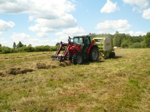 Massey Ferguson 5425 + Claas Rollant 66