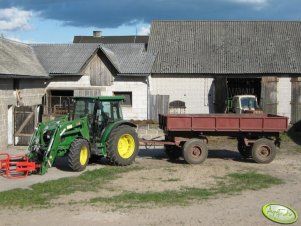 John Deere 5080M + Przyczepa