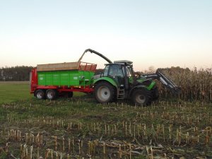 Deutz Fahr Agrotron M610 + Stoll FZ 30 + Unia Tytan 13