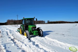 John Deere 6200 + Dwukółka 