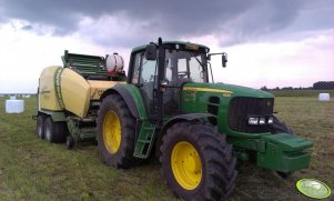 John Deere 6830 + Krone Comprima CF 155 XC