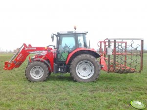 Massey Ferguson 5410 + Brona łąkowo-polowa.