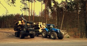 Forwarder Ponsse & New Holland T7.270