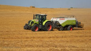 Claas Axion 840 + Claas Quadrant 2200