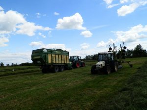 Lamborghini 70 & Claas Liner Fendt 712 Vario & Krone MX 320 GD