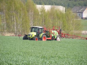 Claas Axos 340CX + Krukowiak Goliat