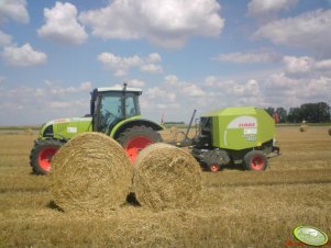 Claas Ares 657ATZ + Claas Rollant 350 Roto Cut