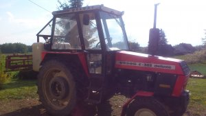 Ursus C-362 i opryskiwacz.