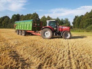 Massey Ferguson 7490 + Pronar T682/1