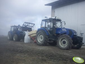 Farmtrac 690 DT + Vicon 1600 l i Farmtrac 675 DT + Ł-104