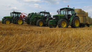 John Deere 6420 SE + John Deere 6230 + John Deere 5070M