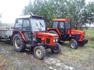 Zetor 5211 + rozrzutnik & Ursus 4512 + cyklop T-214