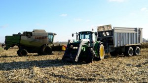 John Deere 6630 + Q68 + Fliegl ASW 268