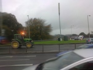 John Deere + przyczepa