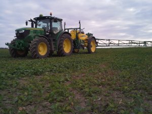 John Deere 6150R + John Deere 732i