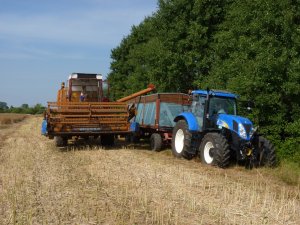 New Holland T6080 & Bizon Z056